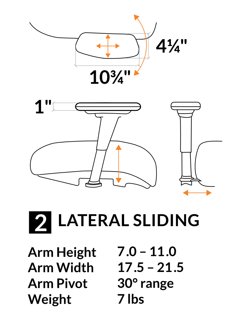 2 - Lateral Sliding Arms